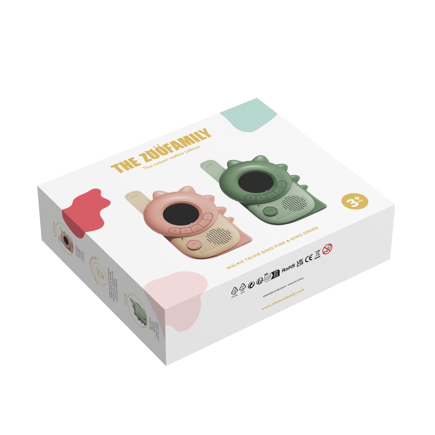 Walkie Talkies - Dino (Verde + Rosa)