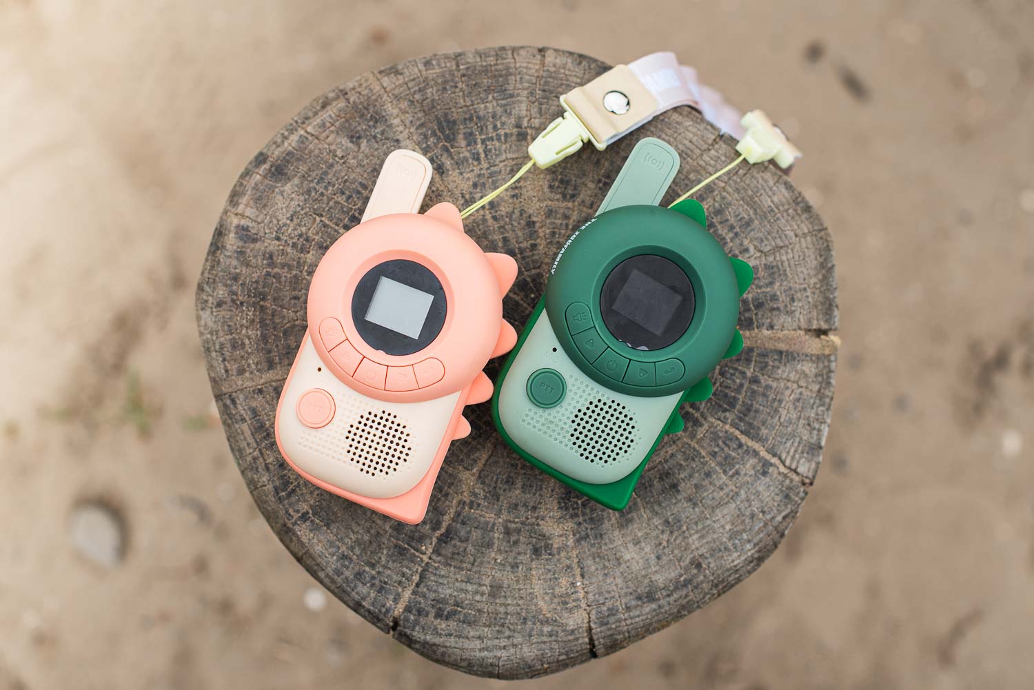 Walkie Talkies - Dino (Verde + Rosa)