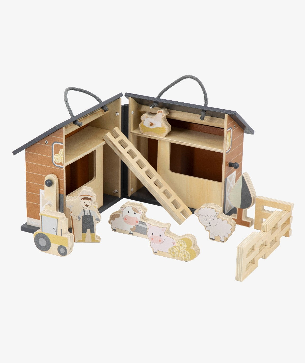 Granja plegable de madera