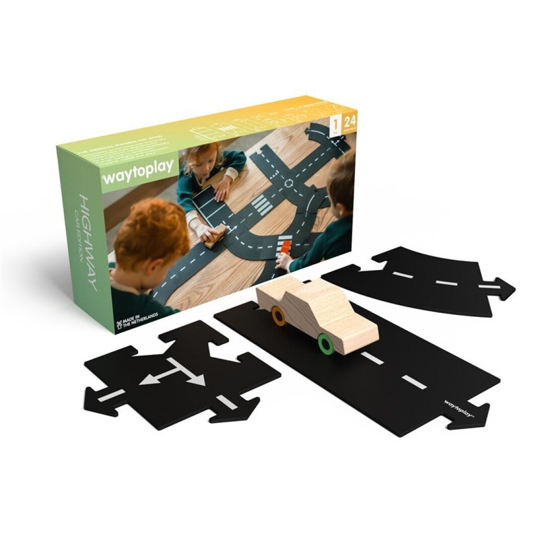 Carretera flexible - 24 piezas + 1 coche