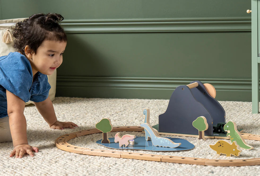 Circuito coches y trenes - Mundo Dino