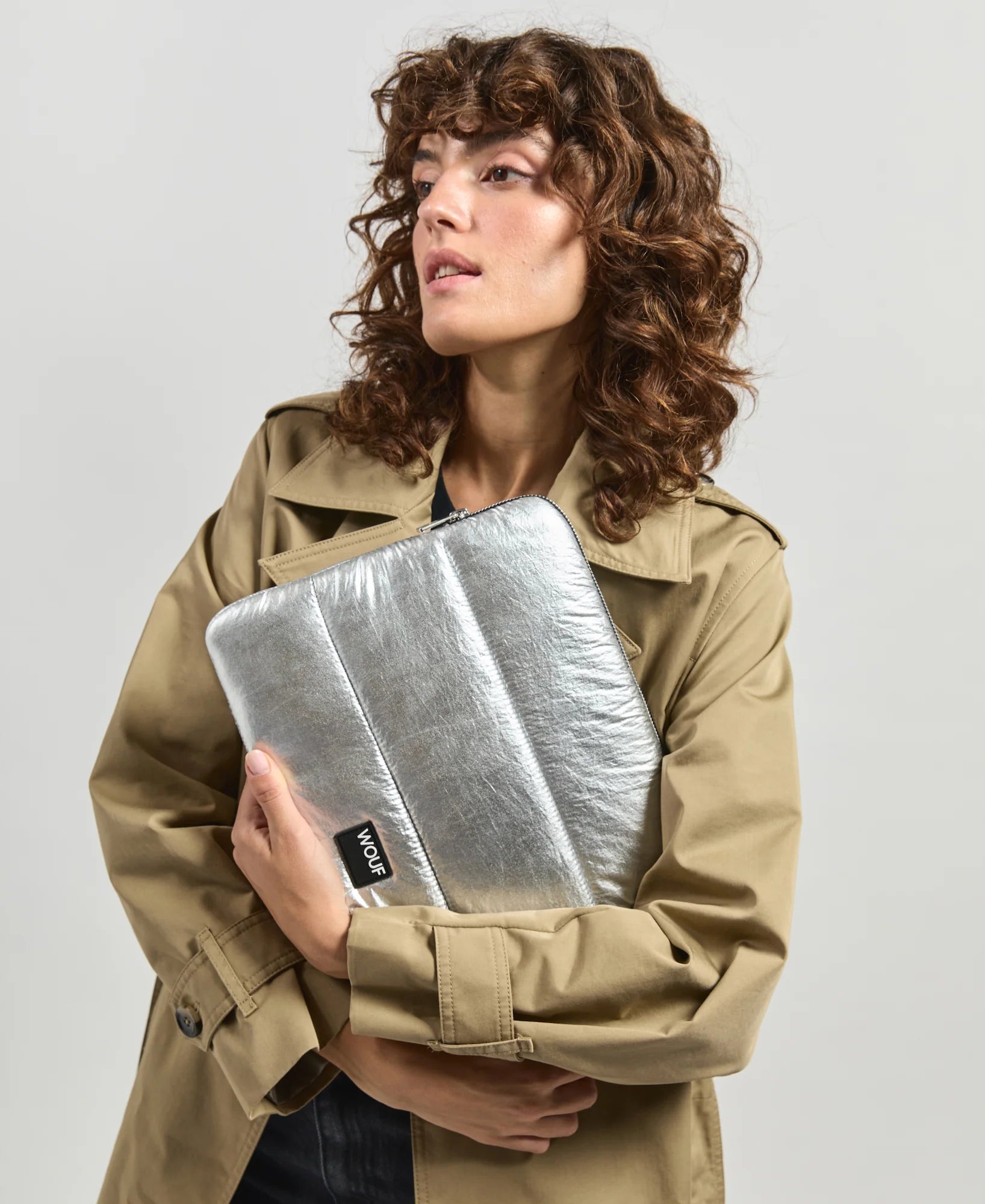 Funda portátil - Silver Glossy