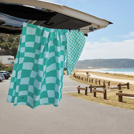 Toalla - Cuadros verdes