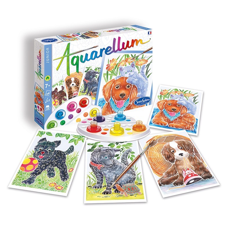 Aquarellum Junior - Perros y Gatos