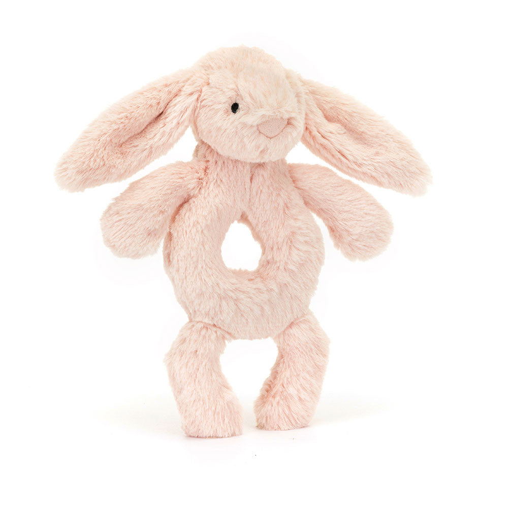 Peluche Sonajero de anillo - Conejo Blush rosa