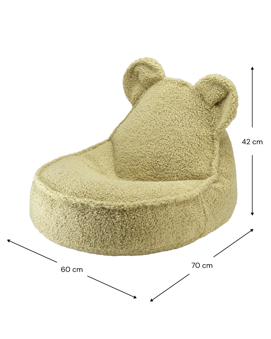Beanbag Bear chair - Teddy - Matcha