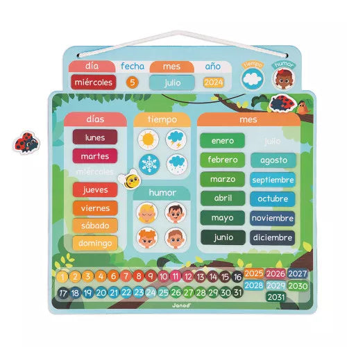 Calendario magnético - Español