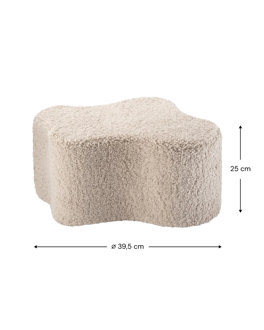 Cloud Pouffe - Teddy - Biscuit