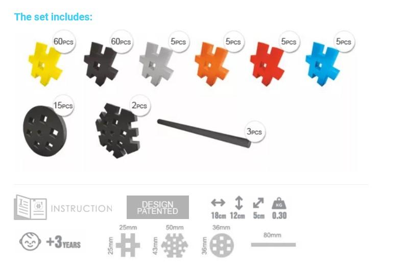Meli - Basic (4 en 1) - 160 piezas - Construcción