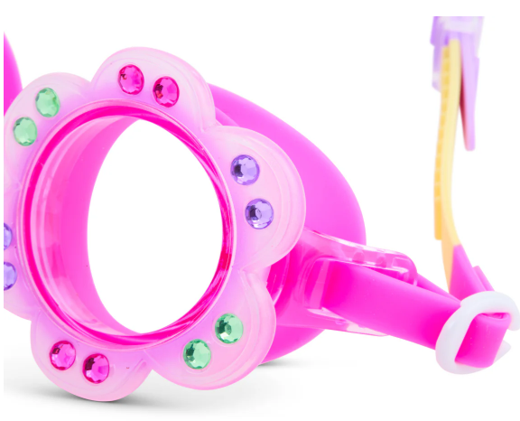 Gafas de natación - Flor rosa