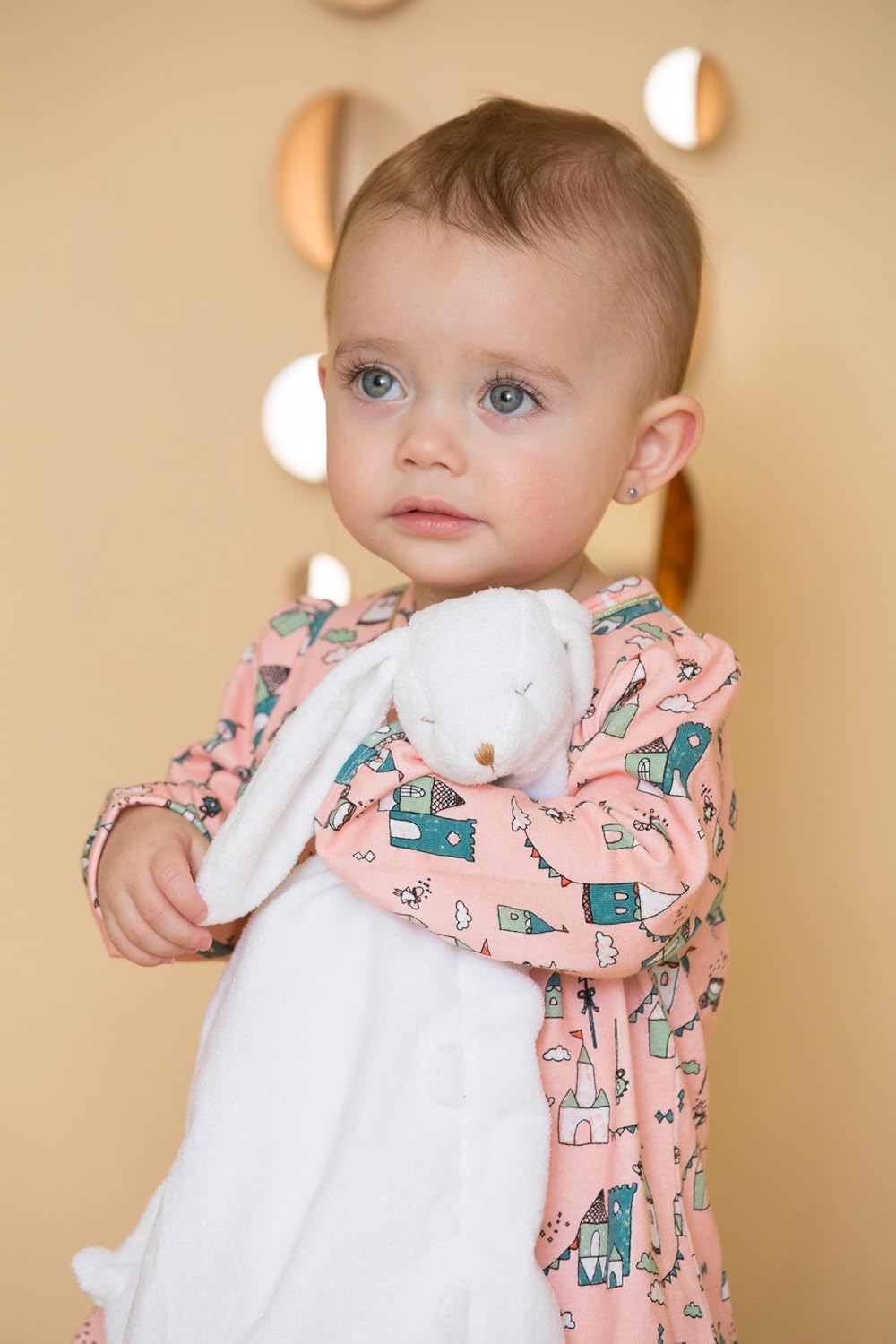 Mantita de apego - Conejo blanco