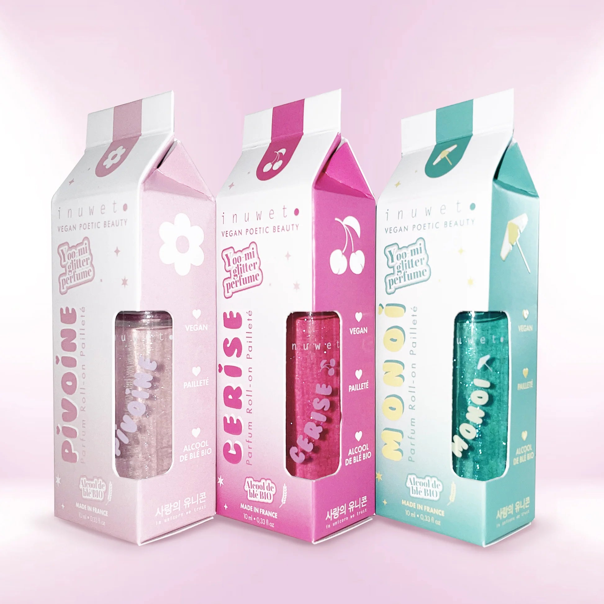 Perfume en gel con purpurina - Monoï Brillo