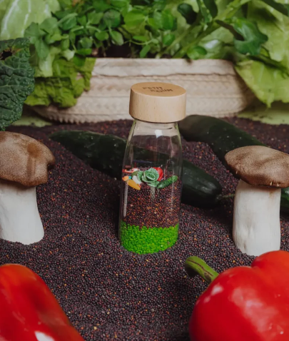 Botella sensorial - LEARN - Veggies