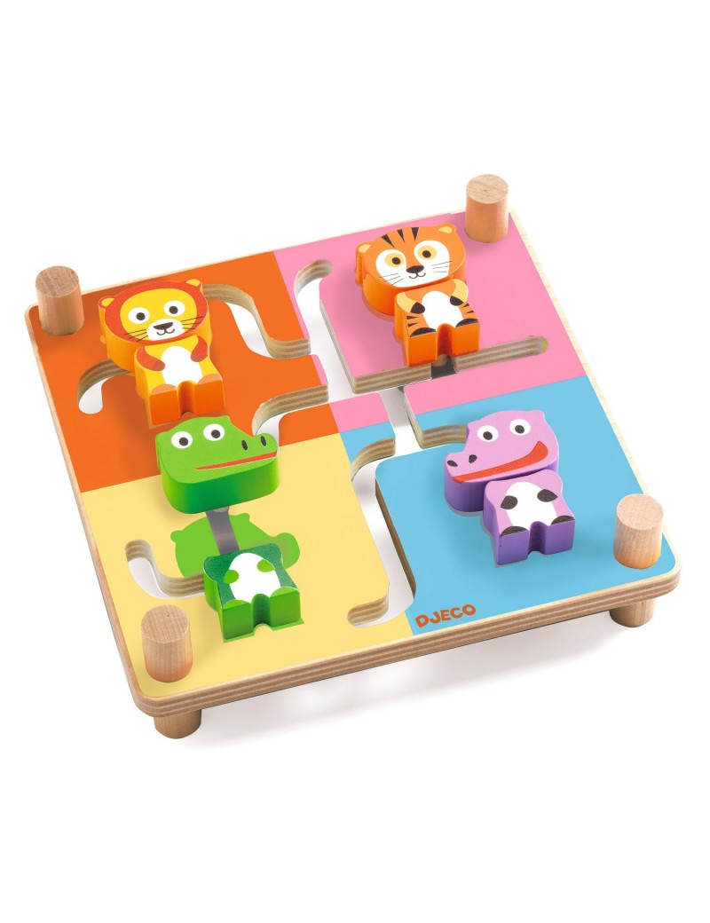 Juego de Laberinto de Madera