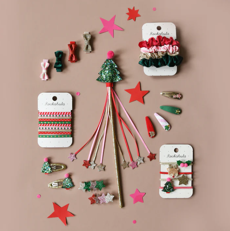 Gomas del pelo navideñas