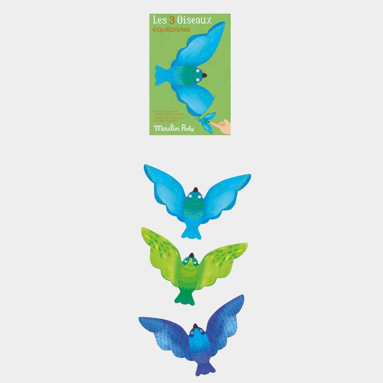 Pájaros equilibristas (set de 3)