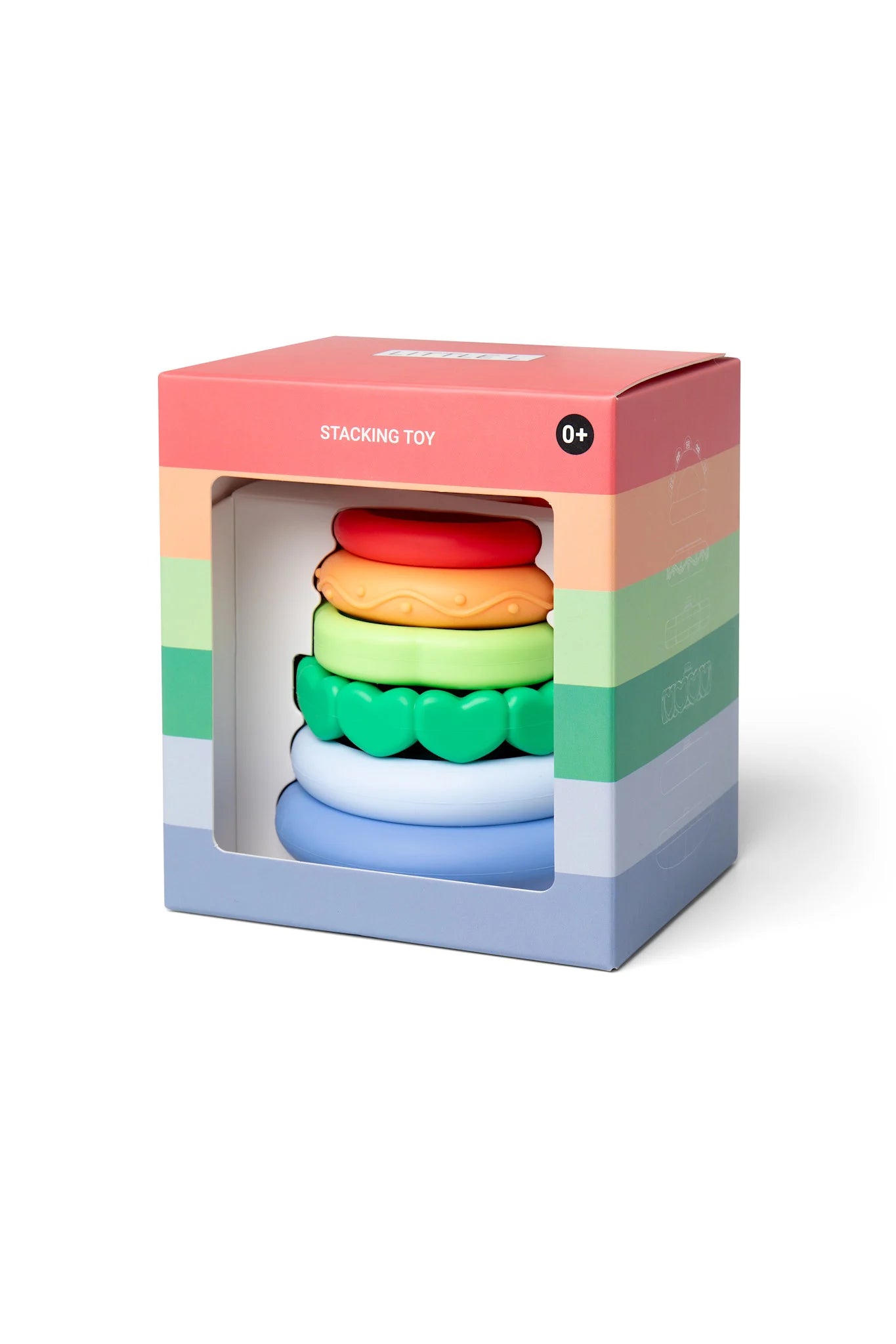 Apilable de silicona - Torre - Arcoíris