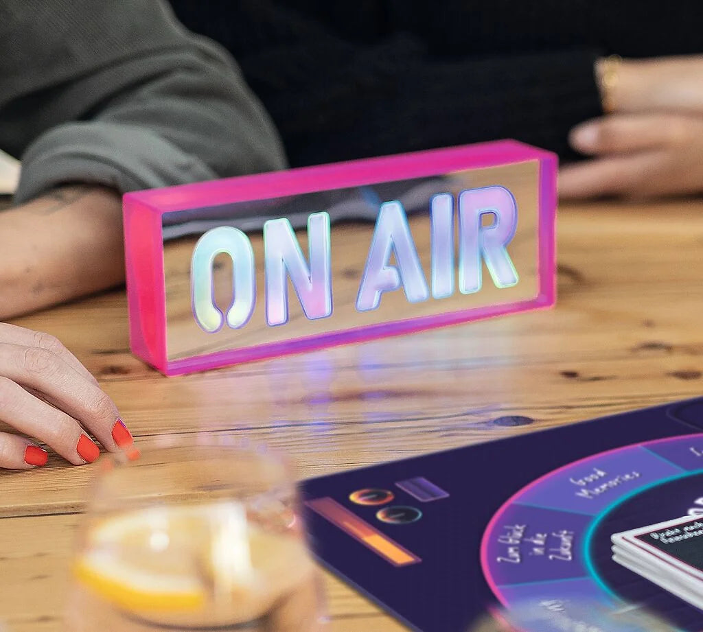 Letrero “On Air” de luces LED