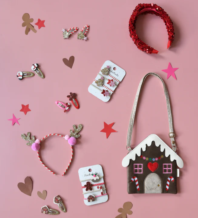 Gomas de pelo - Árbol de Navidad y estrellas