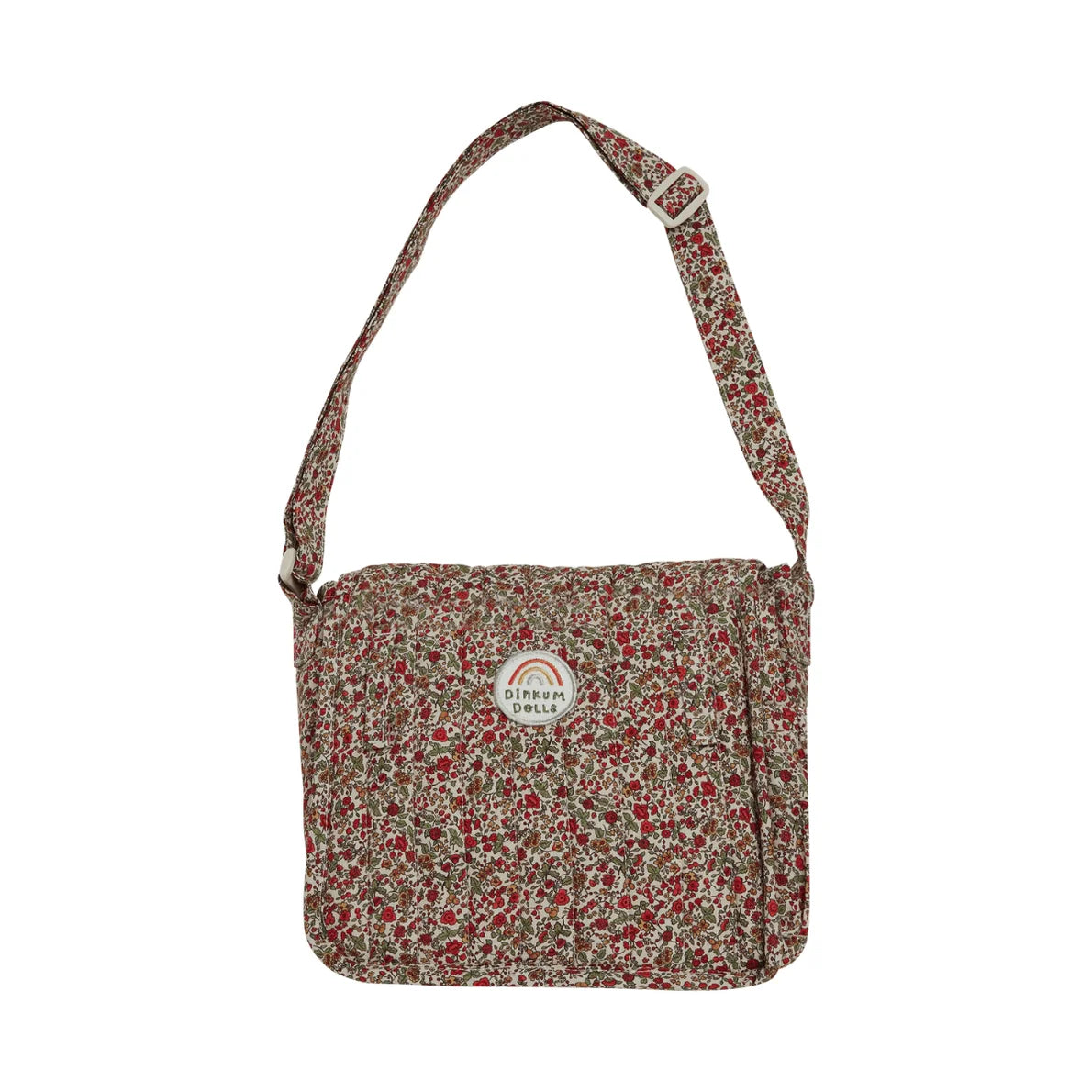 Pañalera convertible a mochila (de muñecas) - Flores