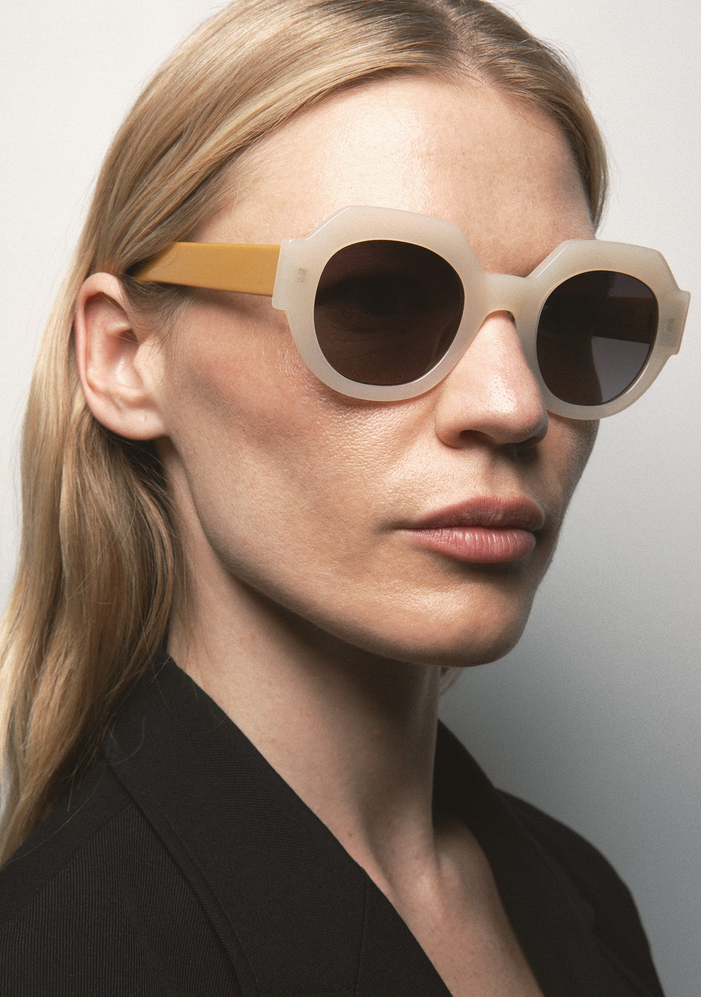 Gafas de Mujer - TATLOCK - Márfil traslúcido + Mostaza