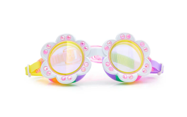 Gafas de natación - Flor blanca