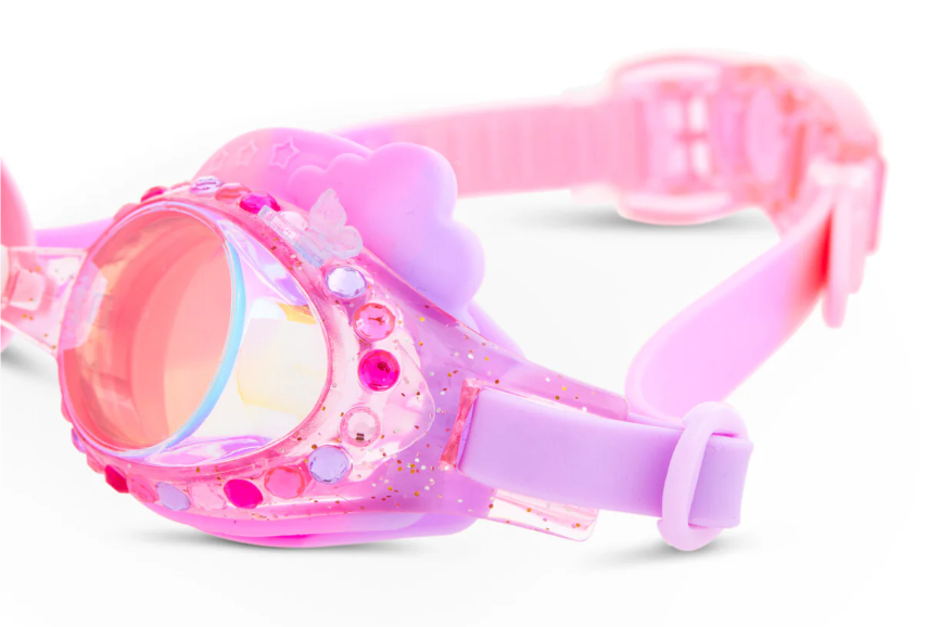 Gafas de natación - Con click - Nubes con brillantes rosa