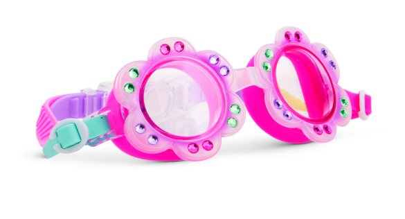 Gafas de natación - Flor rosa