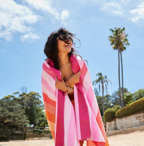 Toalla - Rayas - Miami Sorbet