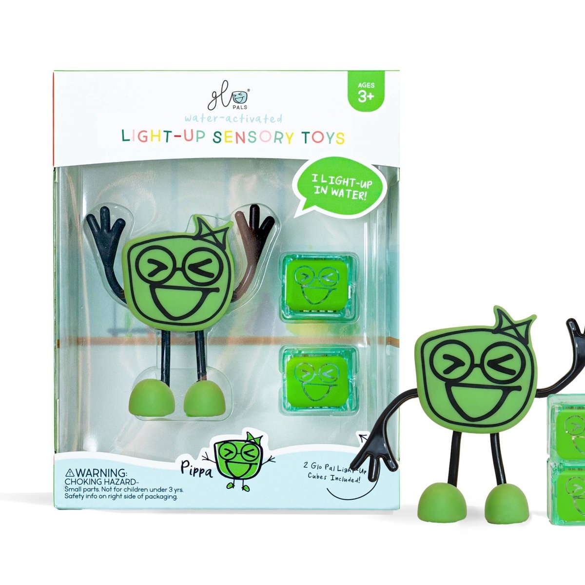 Glo Pals (Brilla en el agua) - Muñeco Verde - Casa de Fieras