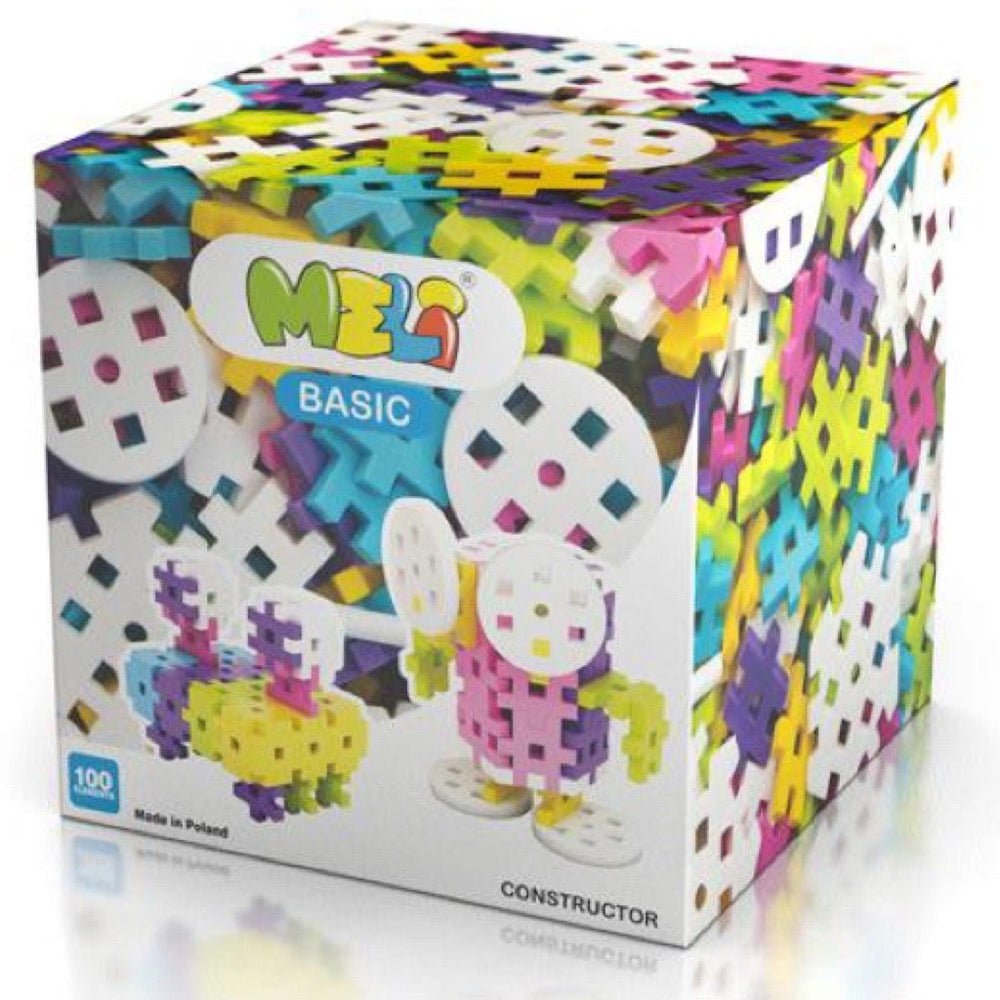Meli - Basic Constructor - 100 piezas Pastel - Casa de Fieras
