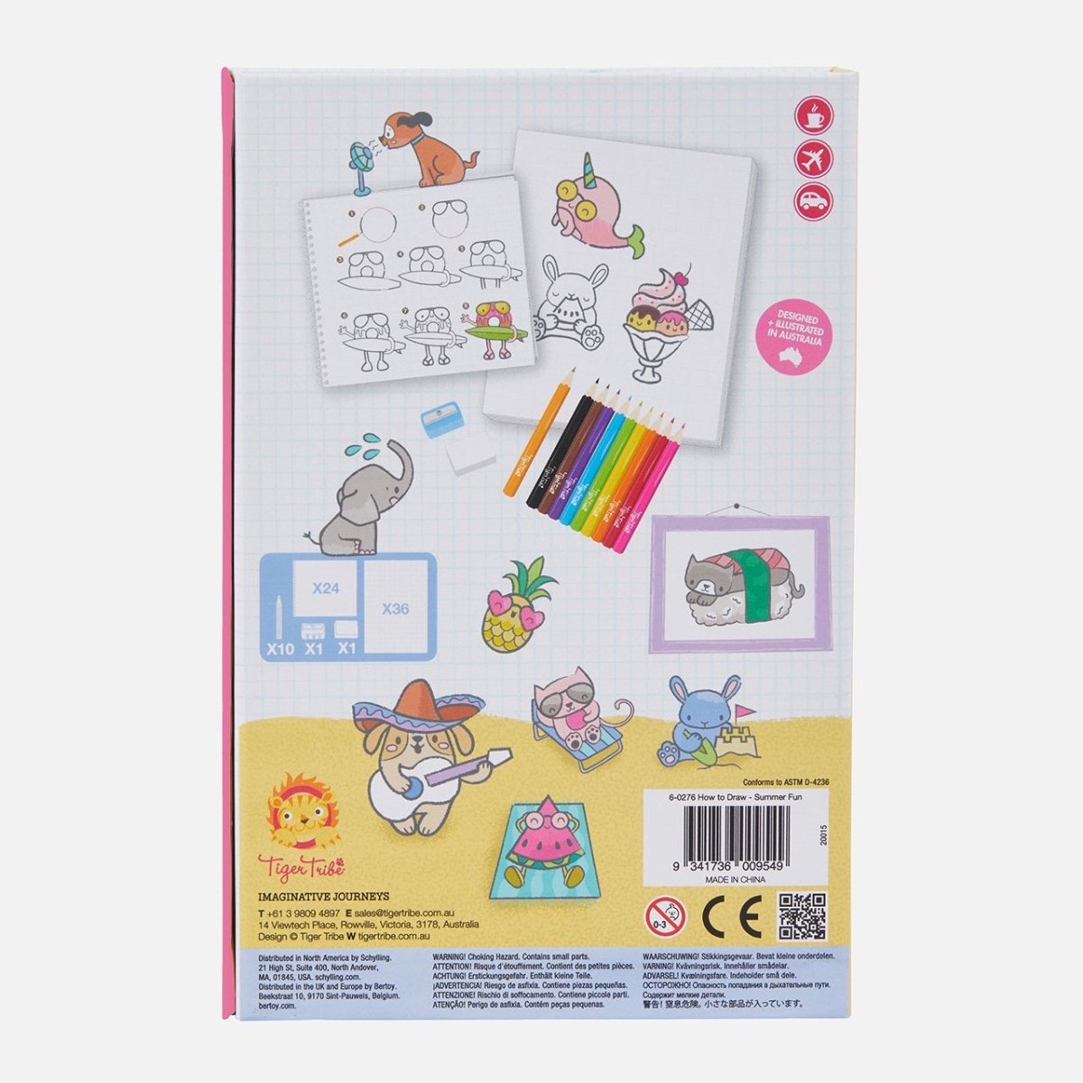 Aprende a dibujar - Personajes de verano - Casa de Fieras