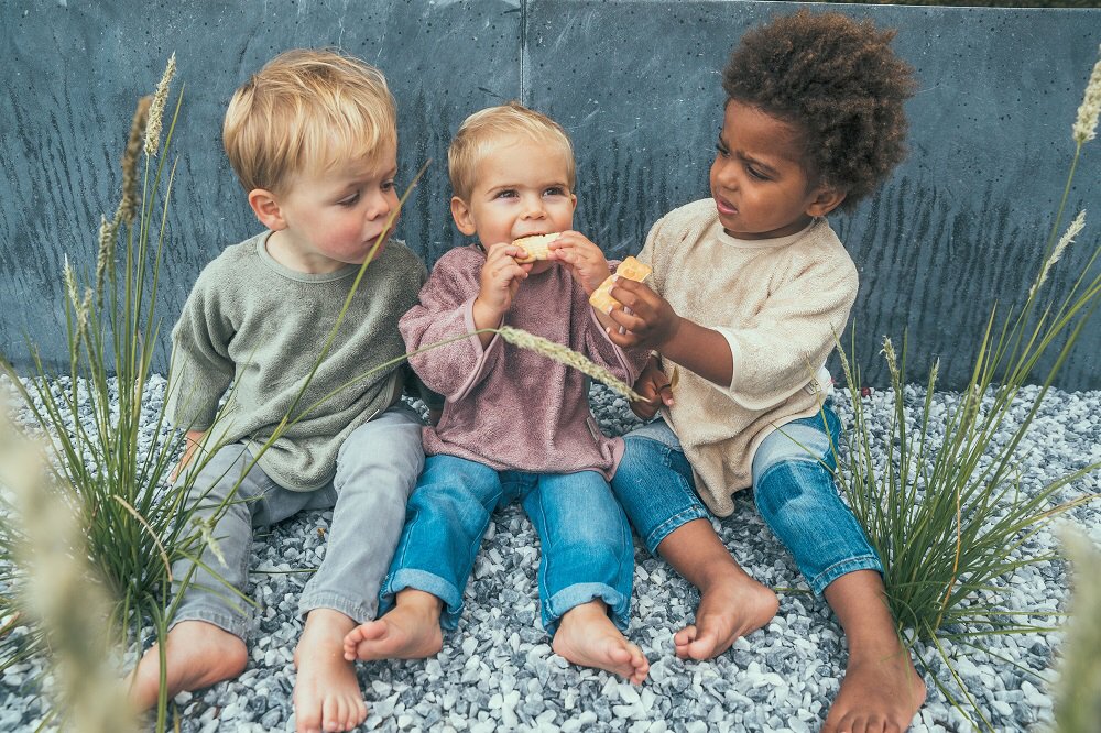 Babero mangas (Bambú) - Gris antracita - Casa de Fieras