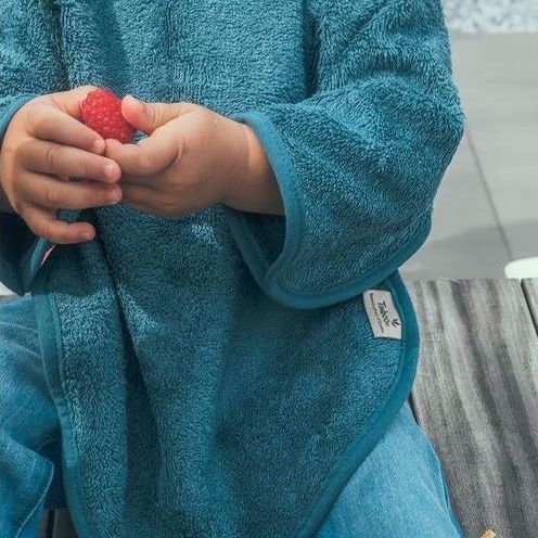 Babero mangas (Bambú) - Gris antracita - Casa de Fieras