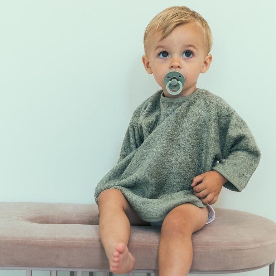 Babero mangas (Bambú) - Gris antracita - Casa de Fieras