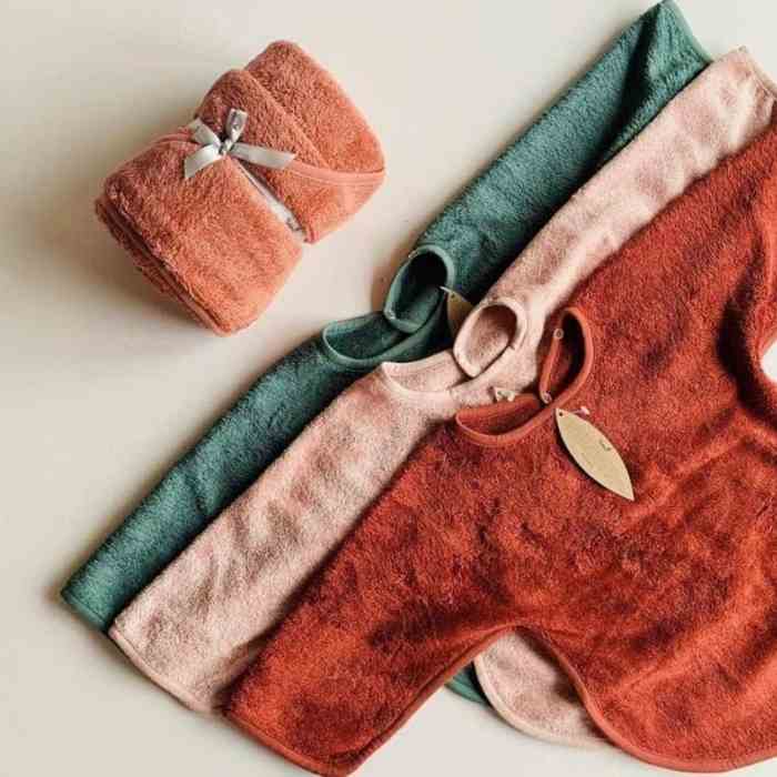 Babero mangas (Bambú) - Rosa atalcado - Casa de Fieras