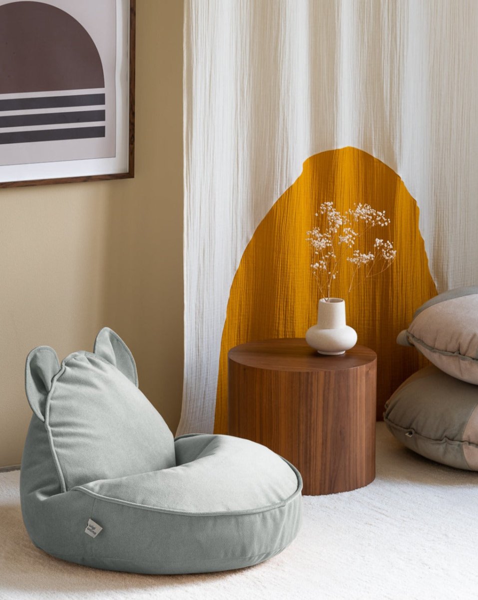 Beanbag Bear chair - Terciopelo - Misty Green - Casa de Fieras