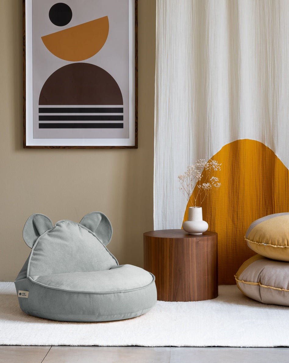 Beanbag Bear chair - Terciopelo - Misty Green - Casa de Fieras