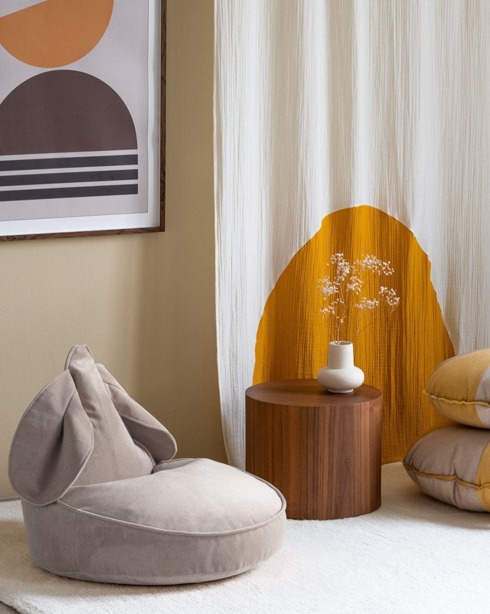 Beanbag Bunny chair - Terciopelo - Dusty Beige - Casa de Fieras