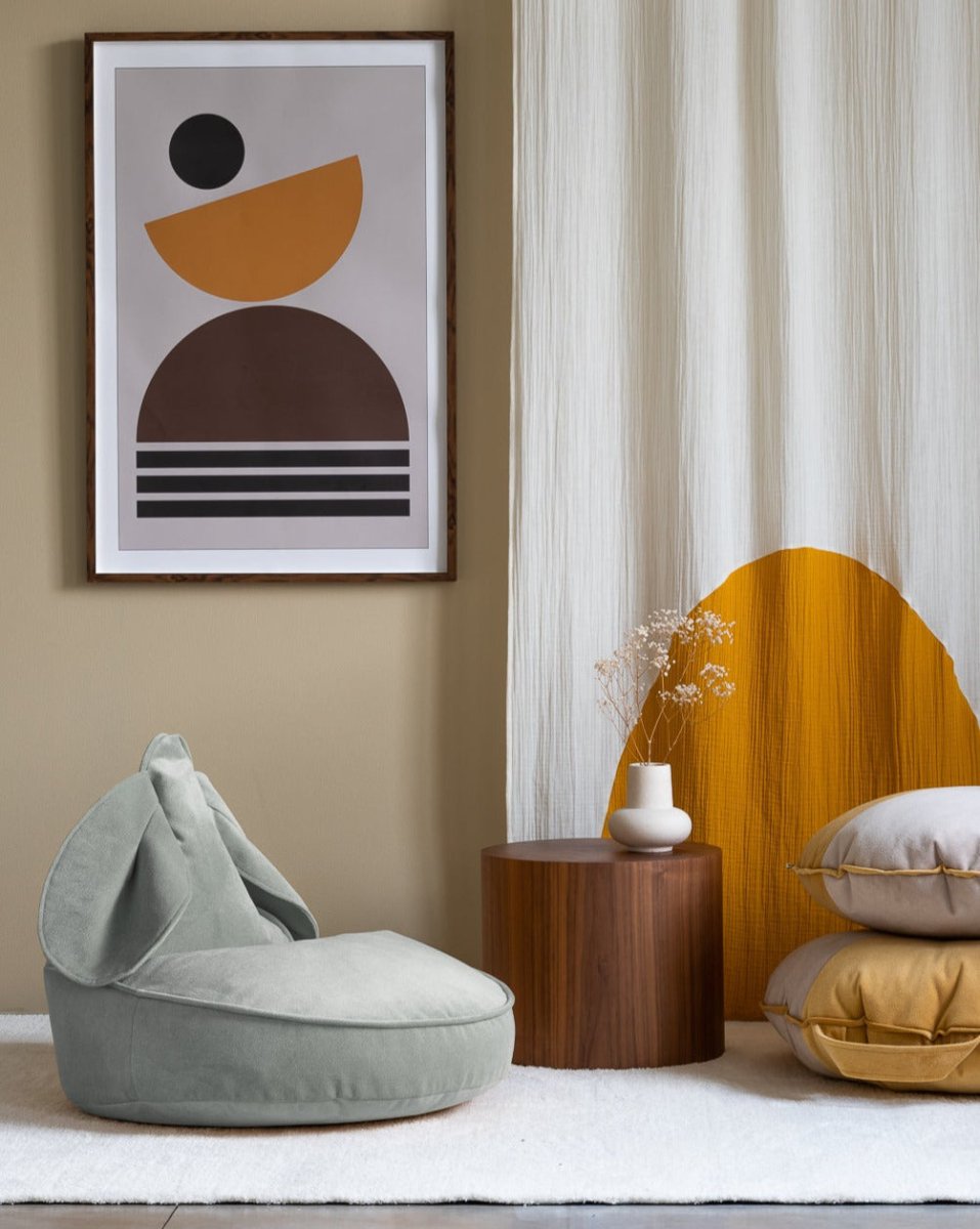 Beanbag Bunny chair - Terciopelo - Misty Green - Casa de Fieras