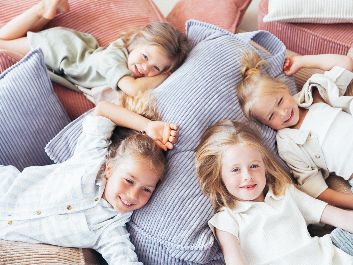 Beanbag Chair - Pana - Blueberry Blue - Casa de Fieras