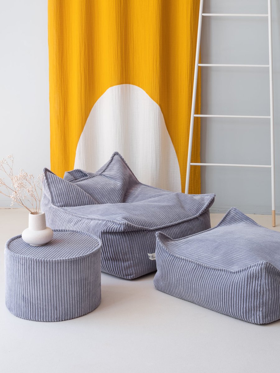 Beanbag Chair - Pana - Blueberry Blue - Casa de Fieras