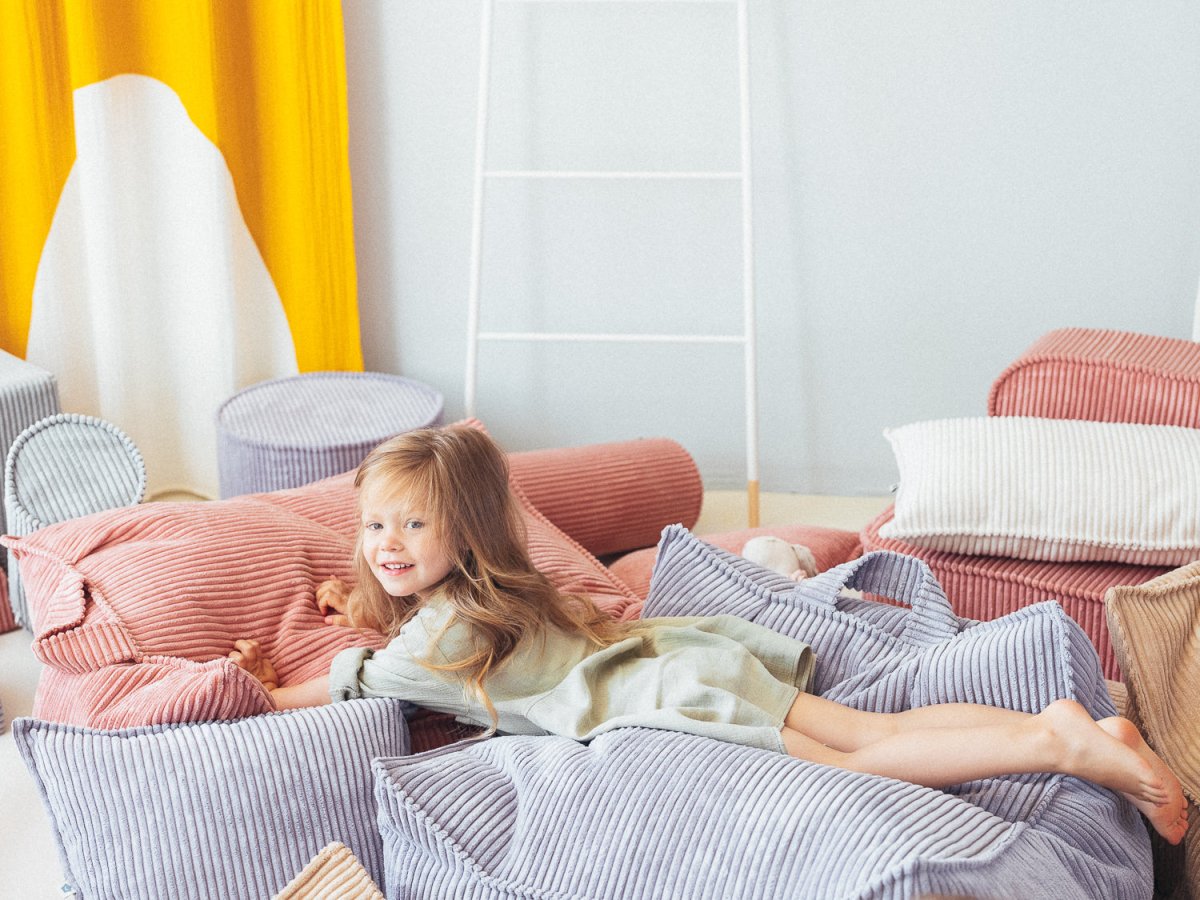 Beanbag Chair - Pana - Blueberry Blue - Casa de Fieras