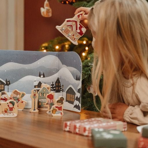 Calendario de adviento - Escena Navideña (Madera) - Casa de Fieras