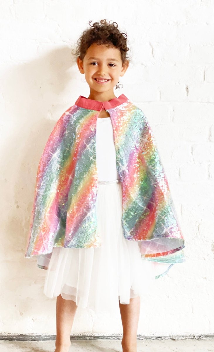 Capa (corta) de lentejuelas - Arcoíris - Casa de Fieras