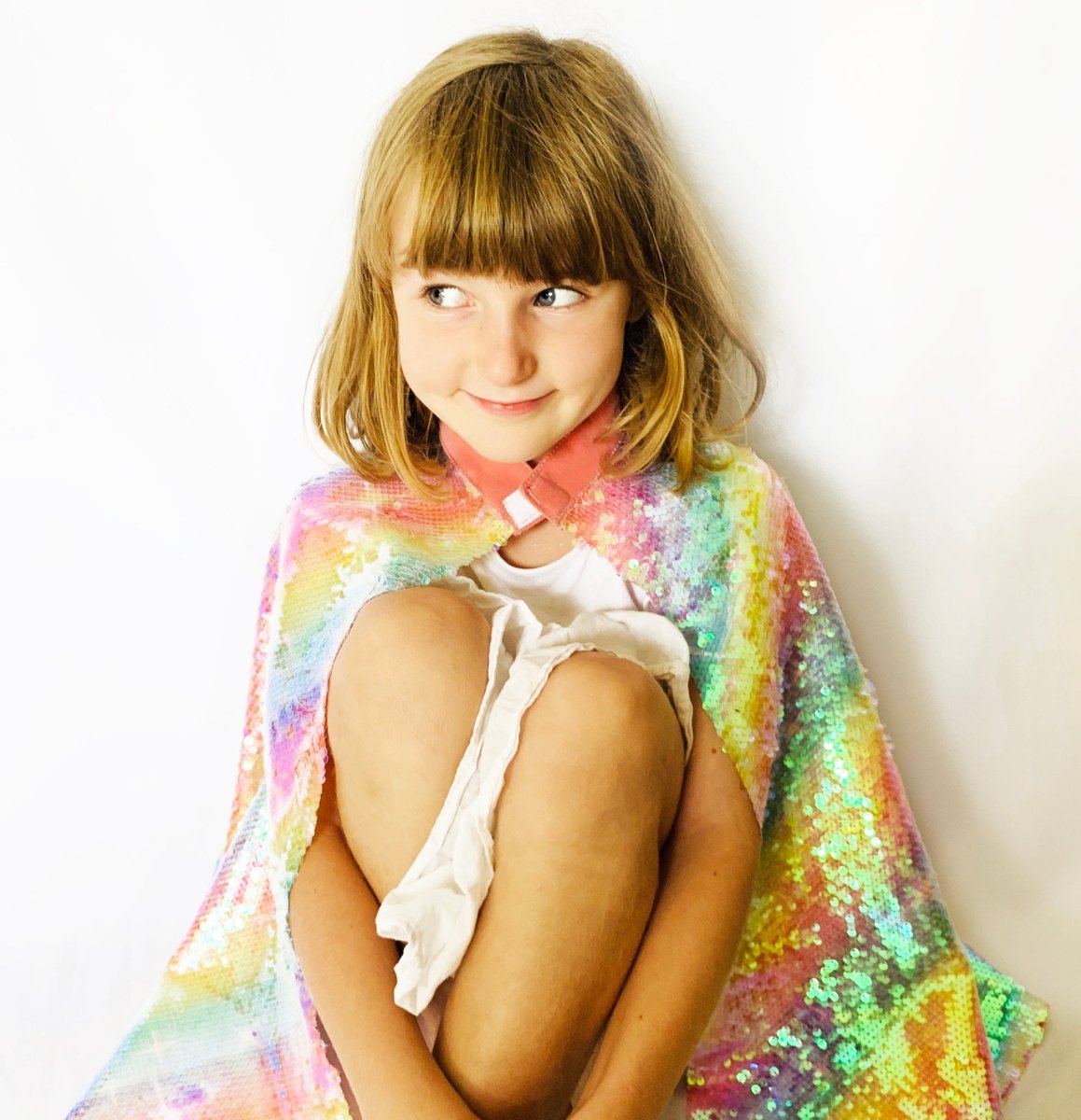 Capa (corta) de lentejuelas - Arcoíris - Casa de Fieras