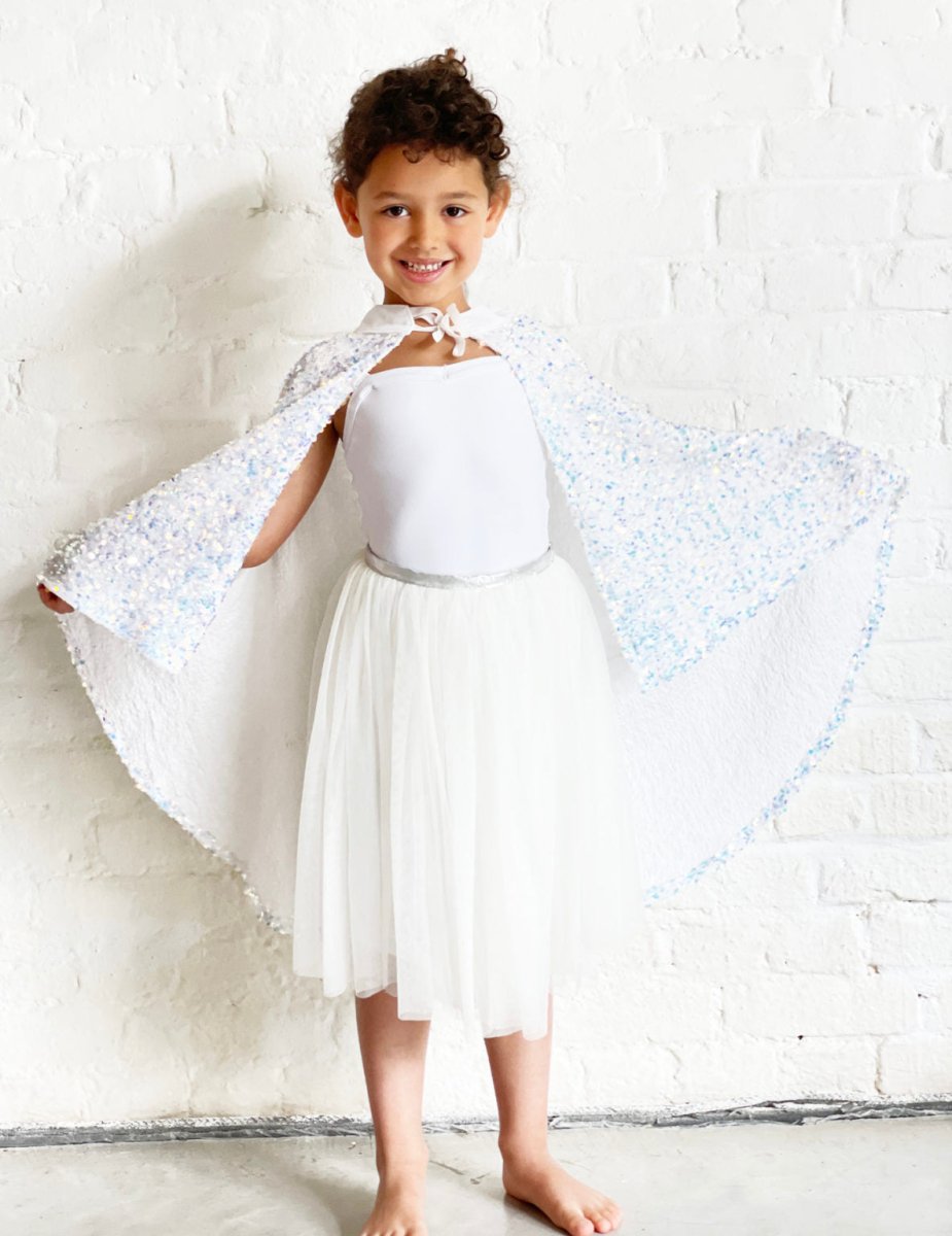 Capa (corta) de lentejuelas - Whitesnow Iridescente - Casa de Fieras