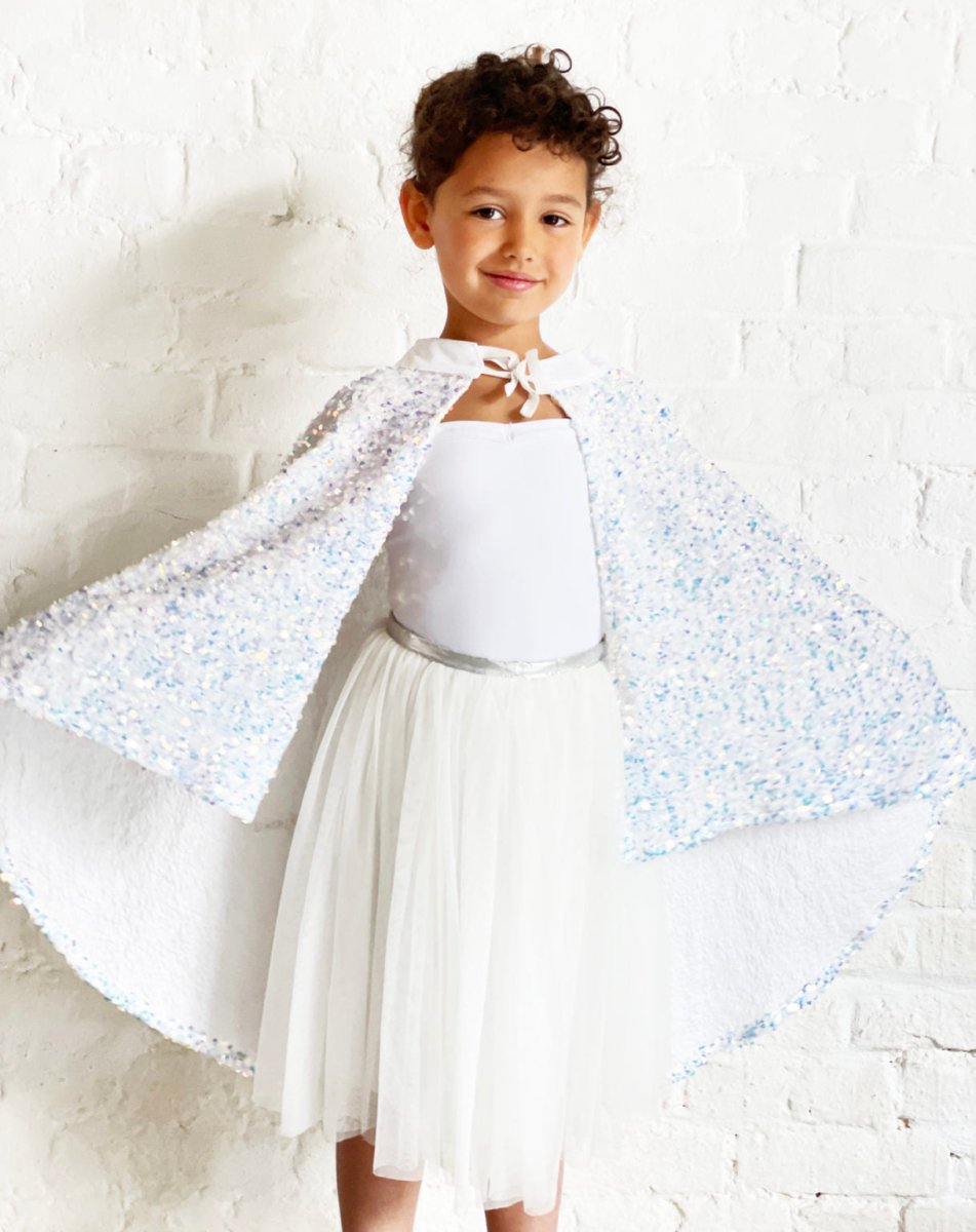 Capa (corta) de lentejuelas - Whitesnow Iridescente - Casa de Fieras