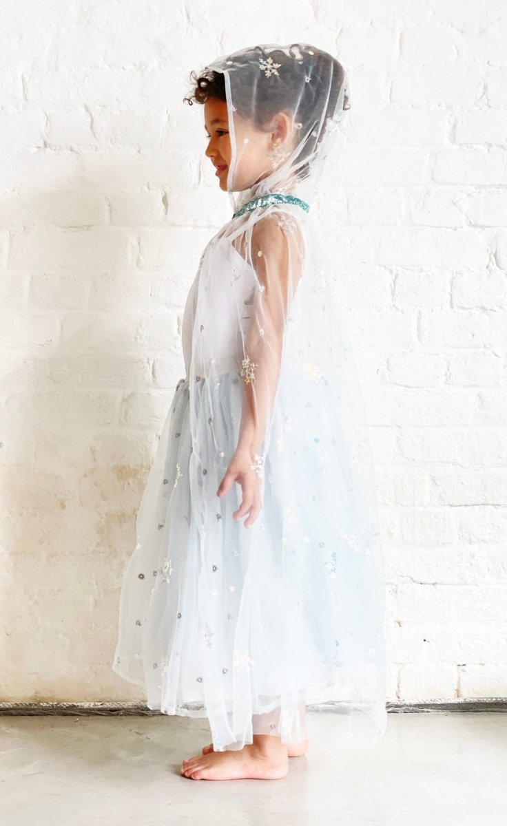 Capa (larga) de tul iridescente - Princesa de Hielo - Casa de Fieras