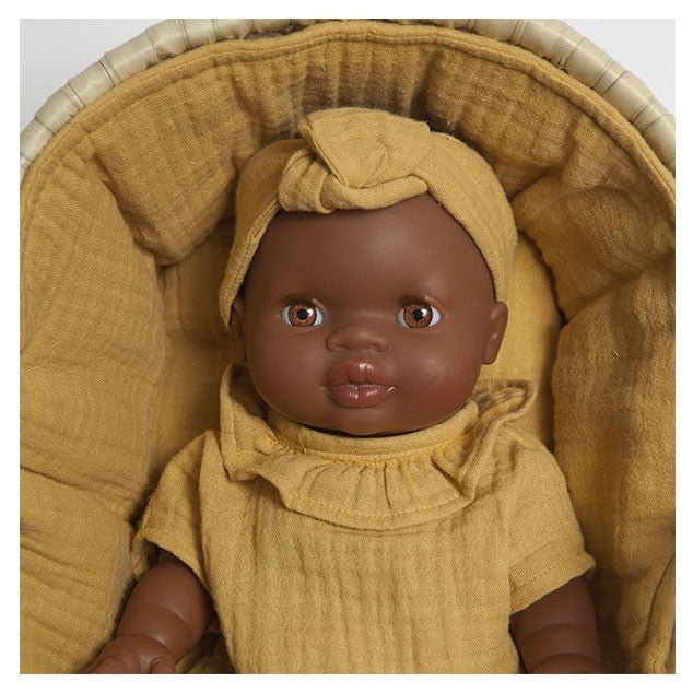 Capazo de mimbre natural - Forro de algodón - Casa de Fieras